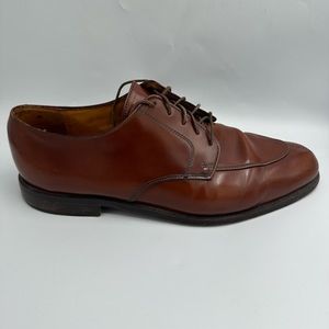 Vintage Cole Haan Mens Brown Leather Lace Up Shoes Size 9B